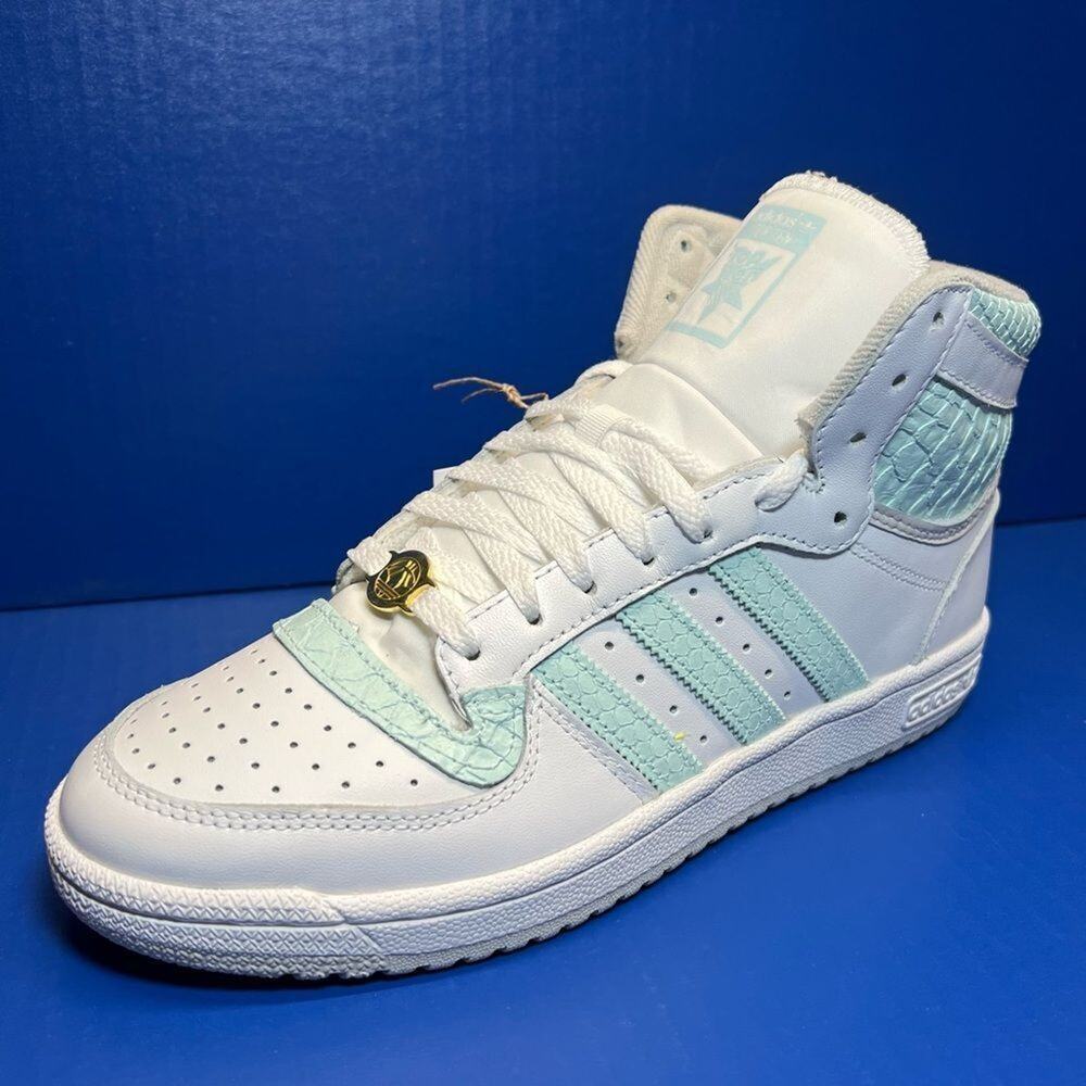 Adidas Top Ten RB‎ Hi-Top Basketball Shoes Cloud White Almost Blue Womens 9.5